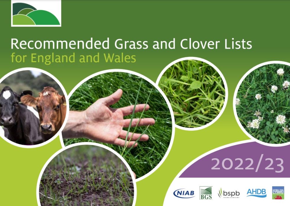 Recommended Grass and Clover Lists 2022-23 - British Grassland Society